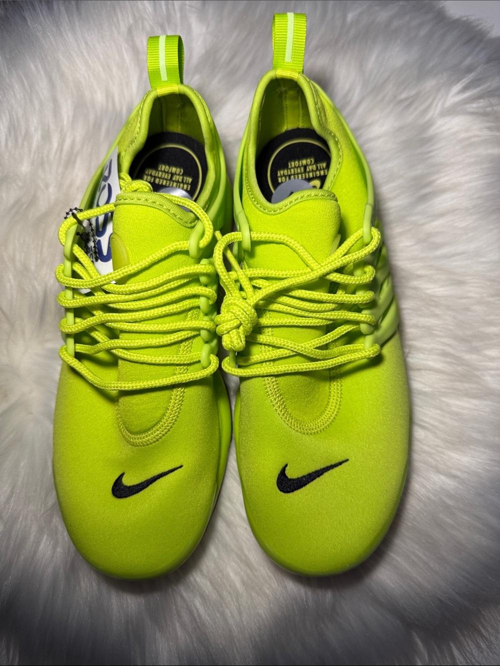 Nike Air Presto Neon Yellow/Black Women's Lightweight Sneakers